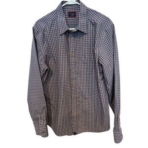 UNTUCKit Men’s Button-Down Shirt - Navy, White, Red Plaid